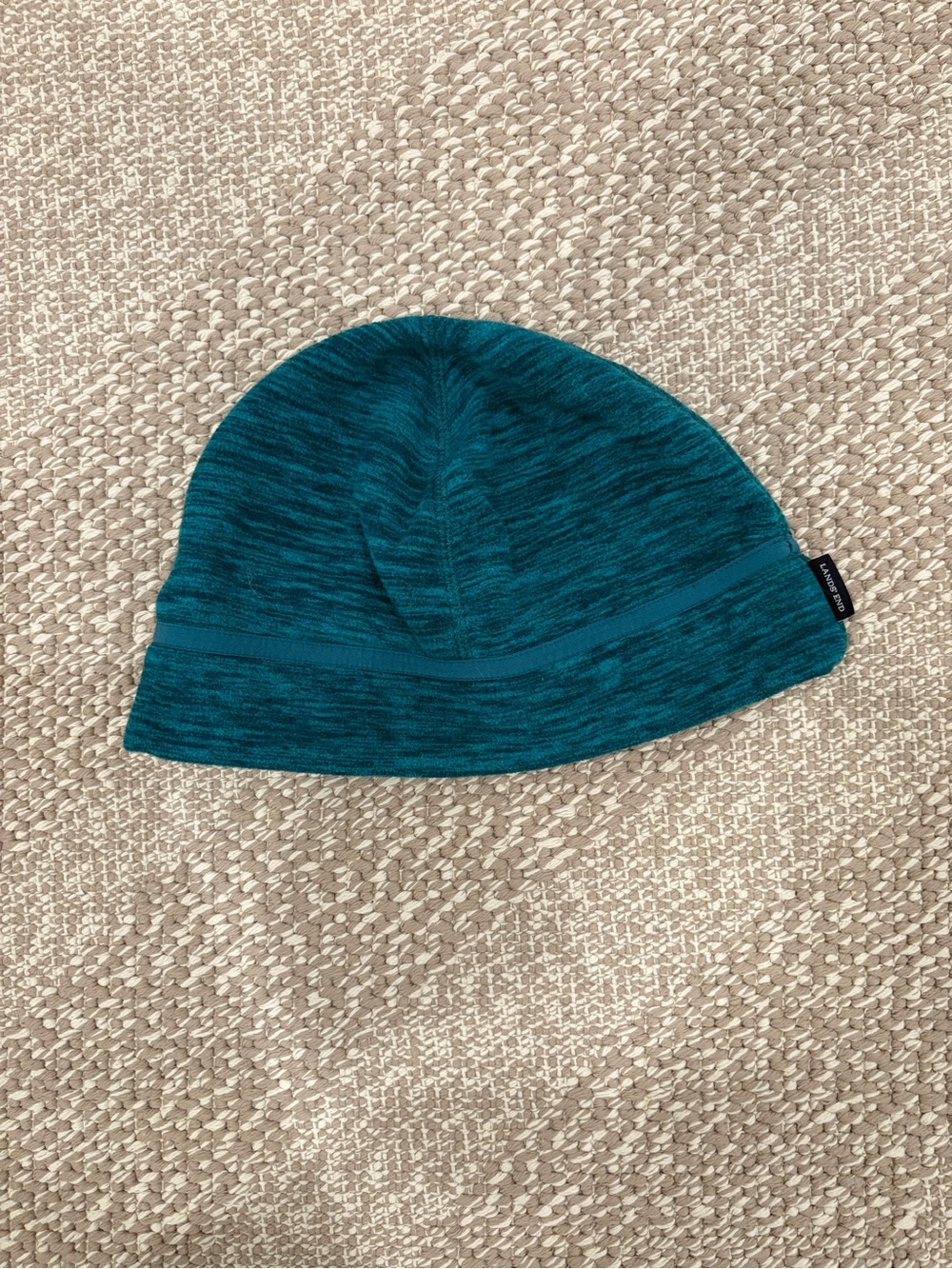 Lands’ End ThermaCheck Fleece Beanie / Watch Cap – Teal Heather – L/XL